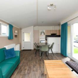 The Woonkamer of Type Fuut 4 - nr. 24 in Vakantiepark Giethoorn