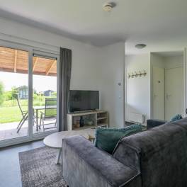 The Woonkamer of nr. 808 - type Mystique in Vakantiepark De Beemster