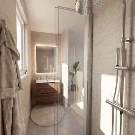 The Badkamer of Type De La Vue - 2B2 in Landal Namur Nature