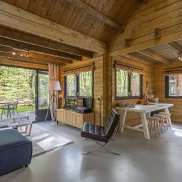 The Woonkamer of nr. 013 - type Bungalow 6P  in Residence Bosch-Rijck