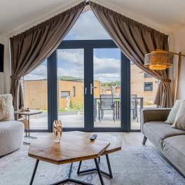 The Woonkamer of Type Lodge de l'Horizon - 4B2 in Landal Namur Nature