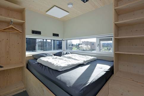The Slaapkamer of Type 2BE - Golfbreker nr. 16 in Landal Noordzee Résidence De Banjaard