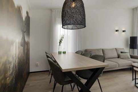 The Eetkamer of Type Forest Cabin Kids 6 - nr. 118 in Vakantiepark Schaijk