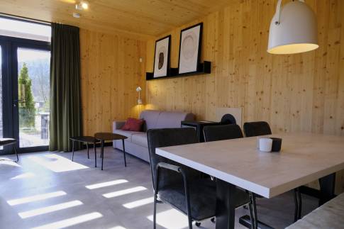 The Woonkamer of Type A Luxe - nr. F02 in UplandParcs Sauerland