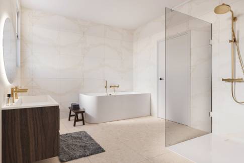 The Badkamer 1 of Type 10P Extra Luxe Wellness - 10ELW in Landal De Wielsche Dreef