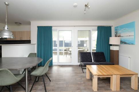 The Woonkamer of Type Fuut 4 - nr. 24 in Vakantiepark Giethoorn