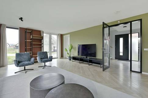 The Woonkamer of Type Vloedschuur - nr. 60 in Dormio Resort Nieuwvliet-Bad