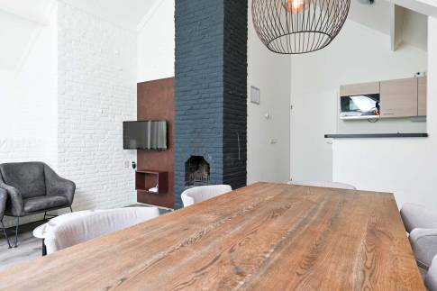 The Eetkamer of Type Wellness Bungalow - nr. B14 in Vakantiepark De Bosrand