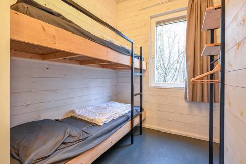 The Slaapkamer 3 of Type Lodge 6 - nr. 22 in Roompot Vakantiepark Schaijk