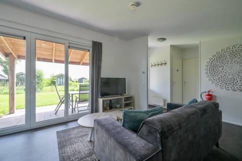 The Woonkamer of nr. 808 - type Mystique in Vakantiepark De Beemster