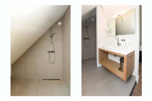 The Badkamer 4 of Type 8-persoons Wellness Tub & Sauna - nr. 13 in Vakantiepark Duynvoet