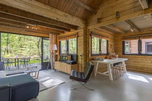 The Woonkamer of nr. 013 - type Bungalow 6P  in Residence Bosch-Rijck