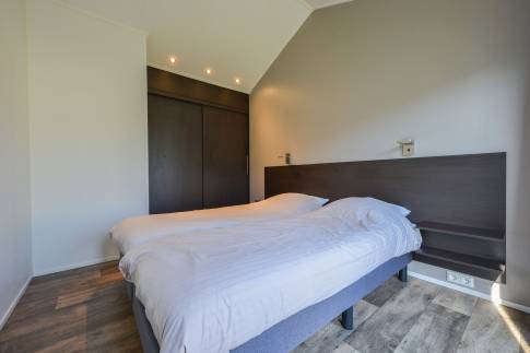 The Slaapkamer 1 of Type Ooievaar - nr. 73 in Vakantiepark Giethoorn