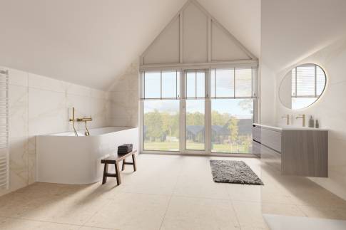 The Badkamer of Type 4P Extra Luxe Wellness - 4ELW in Landal De Wielsche Dreef