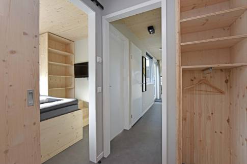 The Slaapkamer of Type 2BE - Golfbreker nr. 17 in Landal Noordzee Résidence De Banjaard