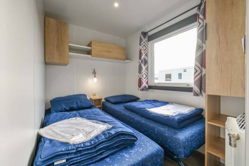 The Slaapkamer 3 of Bergalow 3 De Luxe - nr. 47 in Vakantiepark De Luttenberg