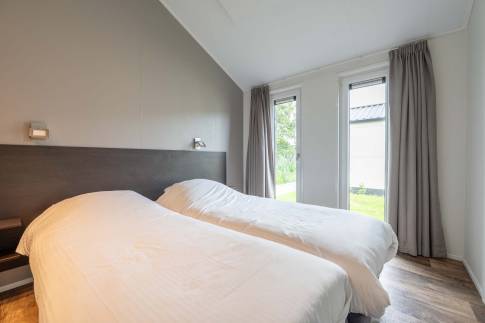 The Slaapkamer 1 of Type Meerkoet - nr. 79 in Vakantiepark Giethoorn