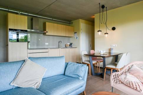 The Woonkamer of Type Hillside Comfort 4 - nr. 159 in Landal Gulpen