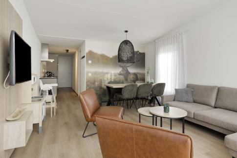 The Woonkamer of Type Forest Cabin Kids 6 - nr. 118 in Vakantiepark Schaijk