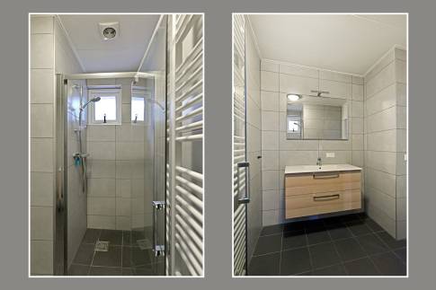 The Badkamer of nr. 042 - type Bungalow 4C in Landal De Peel