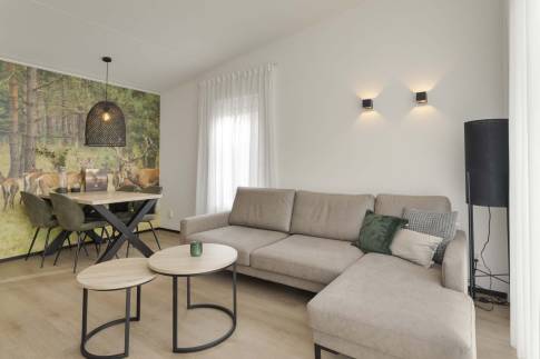The Woonkamer of Type Forest Cabin 4 - nr. 130 in Vakantiepark Schaijk