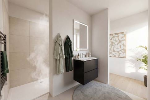 The Badkamer of Type Villa Heidegaerde - 8ELW in Landal Resort Bergervenne