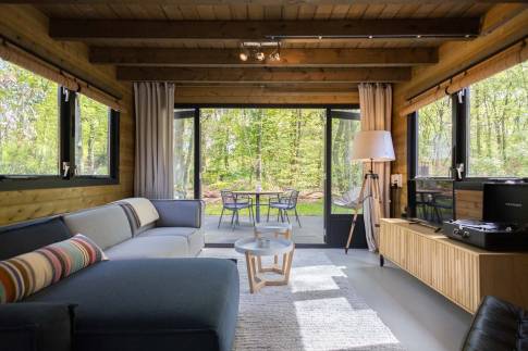 The Woonkamer of nr. 013 - type Bungalow 6P  in Residence Bosch-Rijck