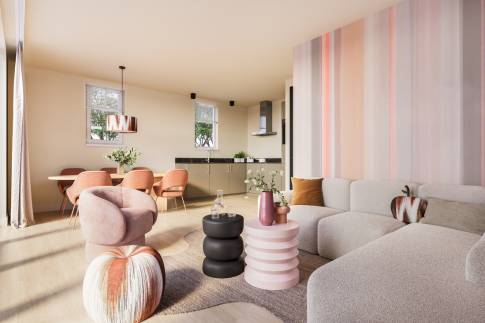 The Woonkamer of Type 6P Comfort - 6C in Landal De Wielsche Dreef