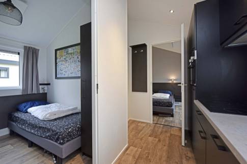 The Slaapkamer 2 of Type Ooievaar kindvriendelijk - nr. 65 in Vakantiepark Giethoorn