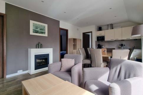 The Woonkamer of Type Landhaus 6 Luxe - nr. 35 in Eifelpark Kronenburger See