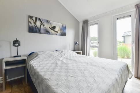 The Slaapkamer 1 of Type Chalet - nr. 226 in Vakantiepark Aan De Maas