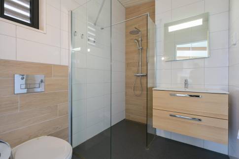 The Badkamer of nr. 021 - type Oerd Family in Landal Ameland