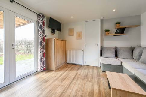 The Woonkamer of Bergalow 3 De Luxe - nr. 47 in Vakantiepark De Luttenberg