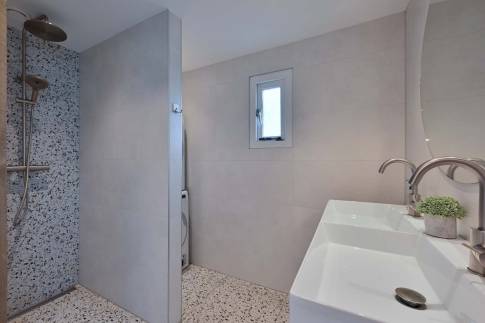 The Badkamer of Type Bungalow 6P - nr. 17 in Residence Bosch-Rijck