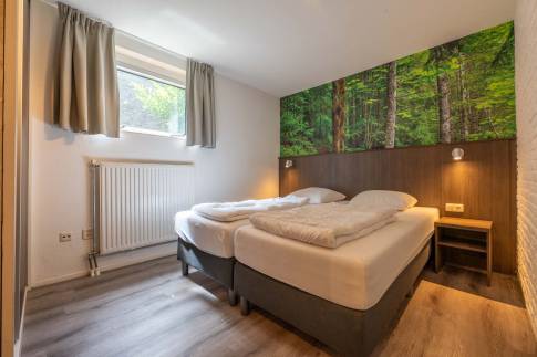 The Slaapkamer 3 of Type Wellness Bungalow - nr. B14 in Vakantiepark De Bosrand