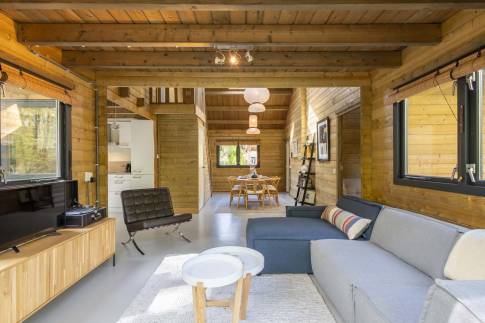 The Woonkamer of nr. 013 - type Bungalow 6P  in Residence Bosch-Rijck