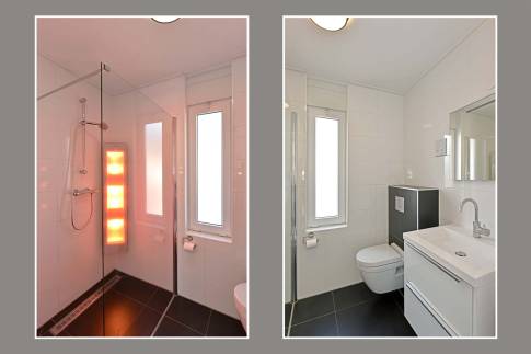 The Badkamer 1 of Type Luxe Villa 4B - nr. 93 in Resort Arcen
