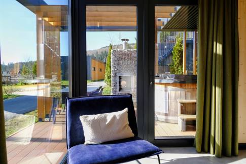 The Woonkamer of Type A Wellness - nr. H05 in UplandParcs Sauerland