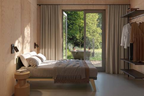 The Slaapkamer of Type eco-lodge - 4P in Vastgoedfonds – Goldberg Gardens Bleijenbeek