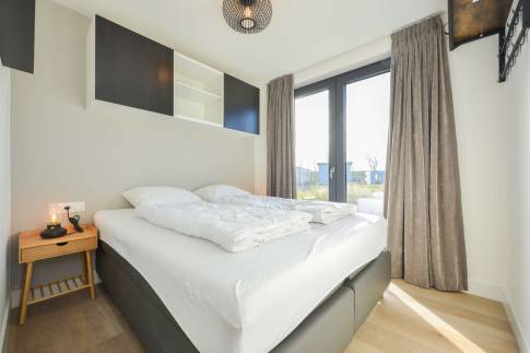 The Slaapkamer 3 of Type De Zeebries - nr. 8 in Vakantiepark De Zeeuwse Parel