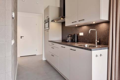 The Keuken of Type Strandlodge 4 in Vakantiepark Boomhiemke