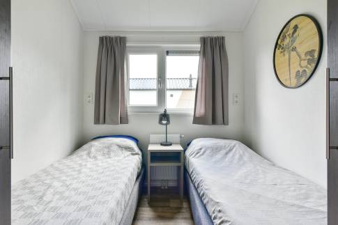 The Slaapkamer 2 of Type Chalet - nr. 226 in Vakantiepark Aan De Maas