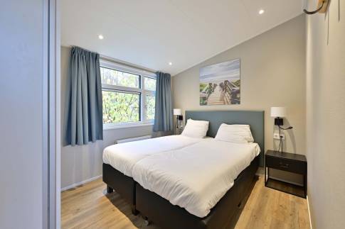 The Slaapkamer 2 of Type Bos Lodge Silva Beach - nr. 73 in Landgoed De Scheleberg