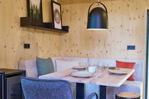 The Woonkamer of Type Boomwoning Luxe 4P - nr. I07 in UplandParcs Sauerland