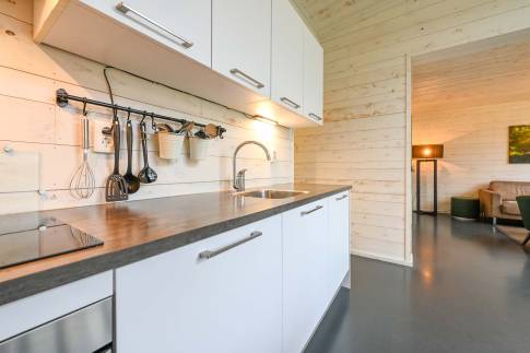 The Keuken of Type Lodge 6 - nr. 22 in Roompot Vakantiepark Schaijk