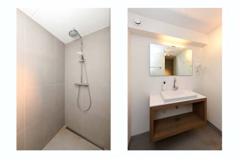 The Badkamer 2 of Type 8-persoons Wellness Tub & Sauna - nr. 13 in Vakantiepark Duynvoet