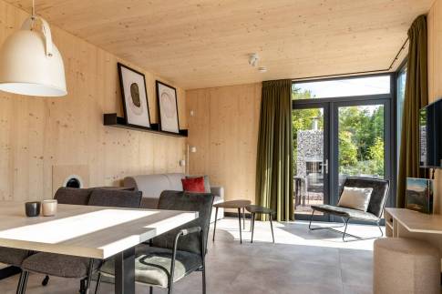 The Woonkamer of Type A Luxe - nr. C06 in UplandParcs Sauerland