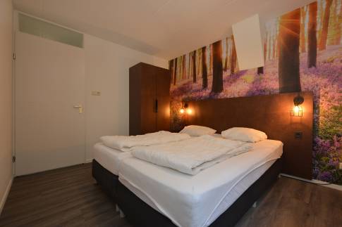 The Slaapkamer 1 of Type Bungalow - nr. 8 in Vakantiepark De Bosrand