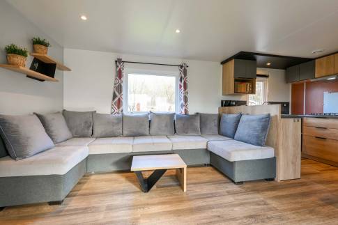 The Woonkamer of Bergalow 3 De Luxe - nr. 47 in Vakantiepark De Luttenberg