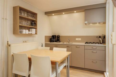 The Keuken of Type Comfort Classic - nr. 11 Calluna in Bungalowpark Hoenderloo